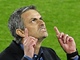V TRANZU. Jos� Mourinho, jen� pr�v� dovedl Inter Mil�n do fin�le Ligy mistr�, si tuhle chv�li u��v�.