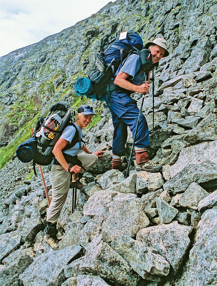 Aljaka, Chilkoot Trail. "Golden Steps"  nejprudí ást výstupu