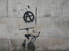 Banksy - graffiti  Anarchistická krysa