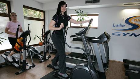 Trenérka ve fitness Ladies Gym Eva imnková