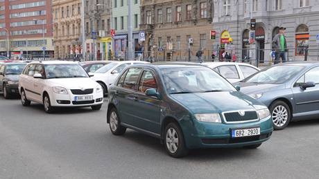 Problémy s parkovacími místy v centru msta Brna.