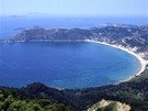 ecko, Korfu. Záliv Agios Georgios
