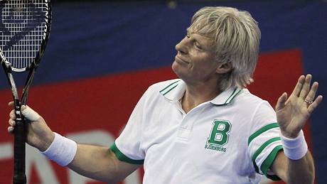 Björn Borg na veteránském turnaji v Bostonu (2010)