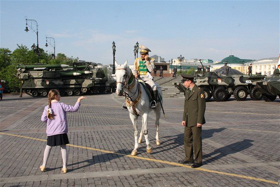 Turkmenský generál na oslavách 65. výroí vítzství v II. svtové válce v Moskv (9. kvtna 2010)