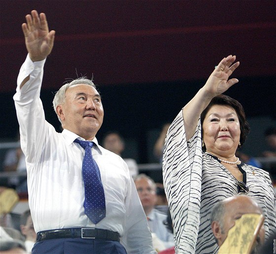 Kazaský prezidentský pár Nursultan a Sara Nazarbajevovi.