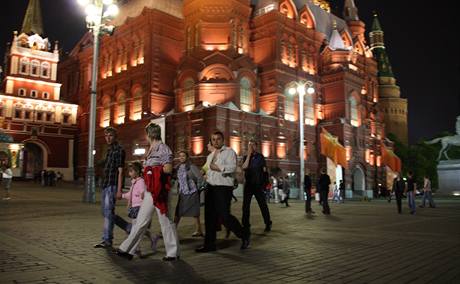 Moskva den ped velkolepmi oslavami Dne vtzstv. (8. kvtna 2010)