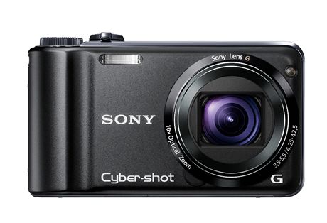 Sony Cyber-shot HX5V - en face, black