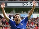 G�L! Fotbalista Chelsea Frank Lampard se raduje z g�lu v z�pase proti Liverpoolu.