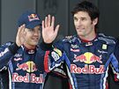 Jezdci tmu Red Bull ovldli kvalifikaci Velk ceny panlska. Z prvnho msta do zvodu odstartuje Mark Webber (vpravo), hned za nm bude na startu stt Sebastian Vettel 