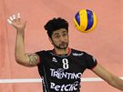 Leandro Neves Vissotto z Trentina Volley smeuje ve finále Ligy mistr