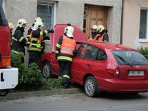 Dopravn nehoda v brnnsk sti Komn na ulici Hlavn.