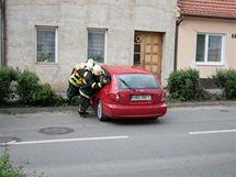 Dopravn nehoda v brnnsk sti Komn na ulici Hlavn.