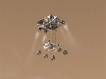 Sonda Curiosity pistv na Mars (umleck zpracovn)