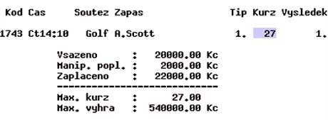 Tiket, na kter szka z Prahy vyhrl pes pl milionu korun.