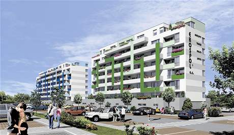 V projektu Nové Mcholupy II se nabízí 136 byt 1+kk a 3+kk o velikosti 32 a 75 m2