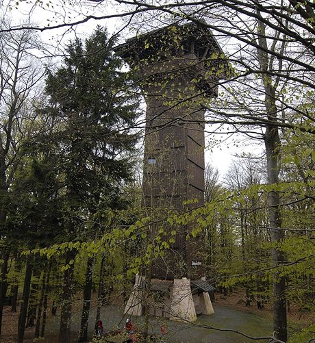 Rozhledna Bhmerwaldaussichtsturm na vrcholu Ebene