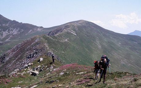 Rumunsko, na hřebeni pohoří Rodna