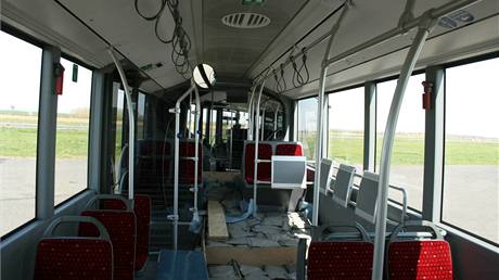 Vnitřní uspořádání autobusu Mercedes CapaCity