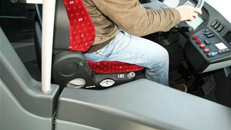 Sedadlo řidiče v autobusu Mercedes CapaCity