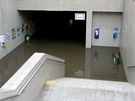 Zaplavený podchod v eském Tín. (17. kvtna 2010)