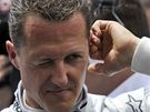 PED ZÁVODEM. Michael Schumacher se pipravuje na start Velké ceny Monaka.