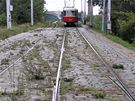 "Provizorní" tramvajový most Troja v roce 2007