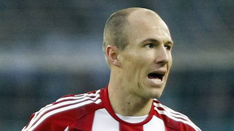 Arjen Robben z Bayernu Mnichov se raduje z gólu ve finále Nmeckého poháru proti Brémám