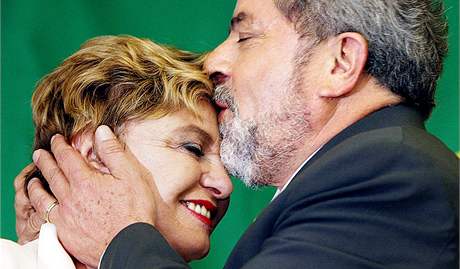 Brazilský prezident Lula da Silva se svou manelkou Marisou Letícií.