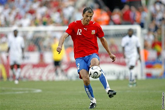 Vratislav Lokvenc jet v dresu eské reprezentace, s ní se louil 17. ervna 2006 zápasem s Ghanou na mistrovství svta