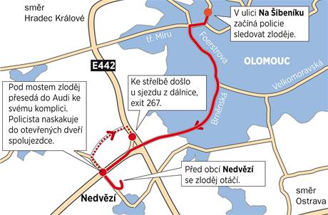 Mapa zsahu Martina Dudeka proti zlodjm aut v Olomouci.