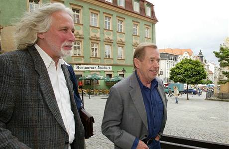 Petr Oslzlý a Václav Havel