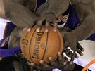 Amar´e Stoudemire (dole) z Phoenixu Suns bojuje o mí s Ronem Artestem z LA Lakers. Zapojil se i Robin Lopez