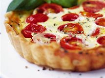 Raj�atovo-s�rov� quiche.