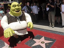 Zlobr Shrek zskal hvzdu na hollywoodskm chodnku slvy