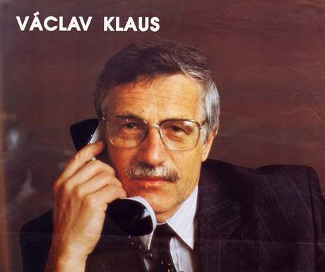 Václav Klaus coby kandidát Občanského fóra, rok 1990