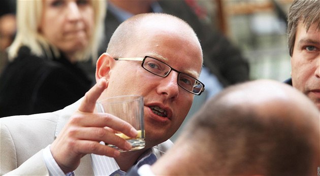 Ú�adující p�edseda sociální demokracie Bohuslav Sobotka