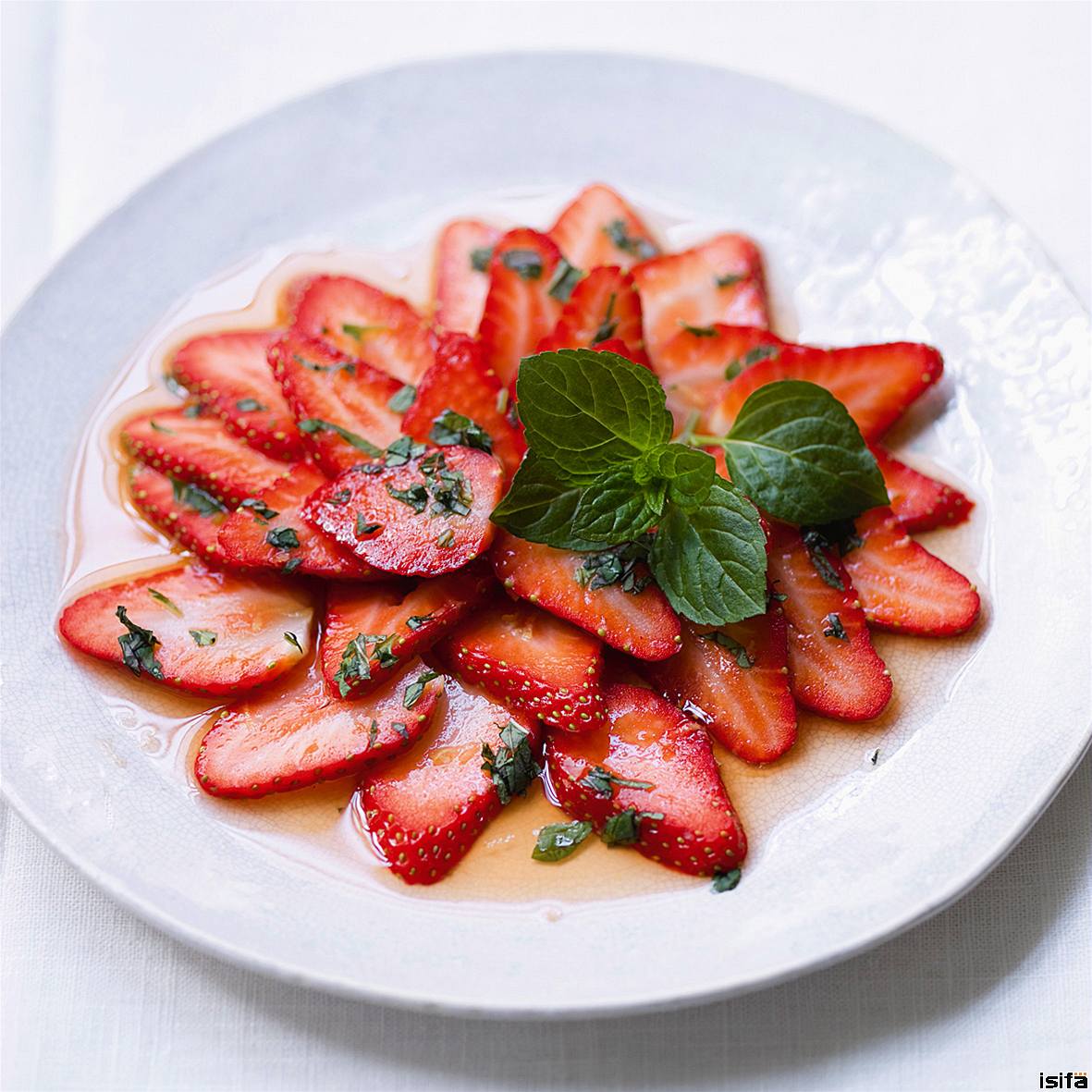 Jahodové carpaccio.