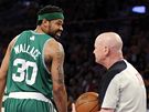 Rasheed Wallace z Bostonu Celtics se oboil na rozhodího Joeyho Crawforda