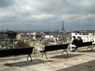 Paříž, výhled ze střechy obchodního domu Printemps