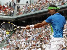 Rafael Nadal během finále Roland Garros.