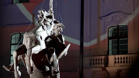 Odhalení sochy kníete Svatopluka na Bratislavském hrad (6. ervna 2010)