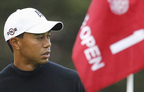 Tiger Woods, trénink na US Open 2010.
