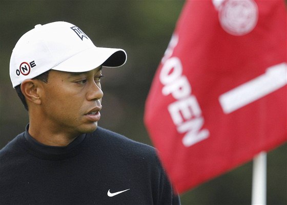 Tiger Woods, trénink na US Open 2010.