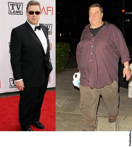 John Goodman v roce 2010 a v prosinci 2008