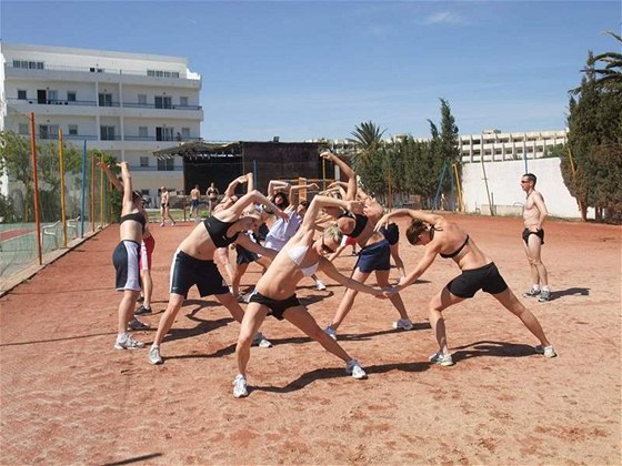 eské basketbalistky cvií na soustední v Tunisku
