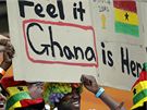 Fanouci Ghany podporují svj tým.