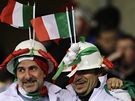 Italtí fanouci podporují svj tým na mistrovství svta.