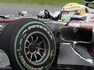 Lewis Hamilton z McLarenu bhem kvalifikace na Velkou cenu Kanady