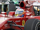 Fernando Alonso z Ferrari bhem kvalifikace na Velkou cenu Kanady