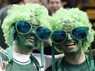 Fanouci Bostonu Celtics bhem pátého finále NBA